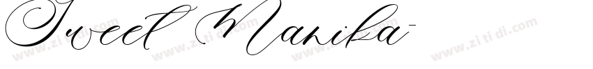 Sweet Manika字体转换